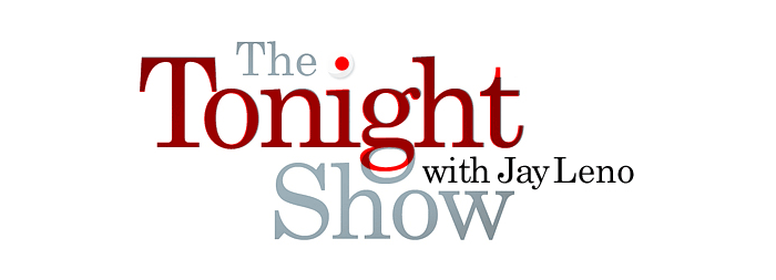 The Tonight Show logo with Century Schoolbook layered in red