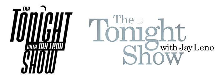 Tonight Show logo pre-Conan (left), a white version of the new Tonight Show logo Tonight Show logo pre-Conan (left), a white version of the new Tonight Show logo