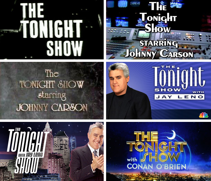Tonight Show title cards