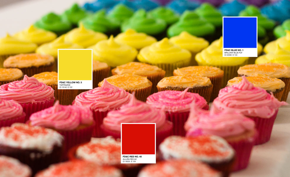 An editable color palette (Photo and some cupcakes by Skylar Challand for Jessi Arrington’s Rainbow Birthday 2011)