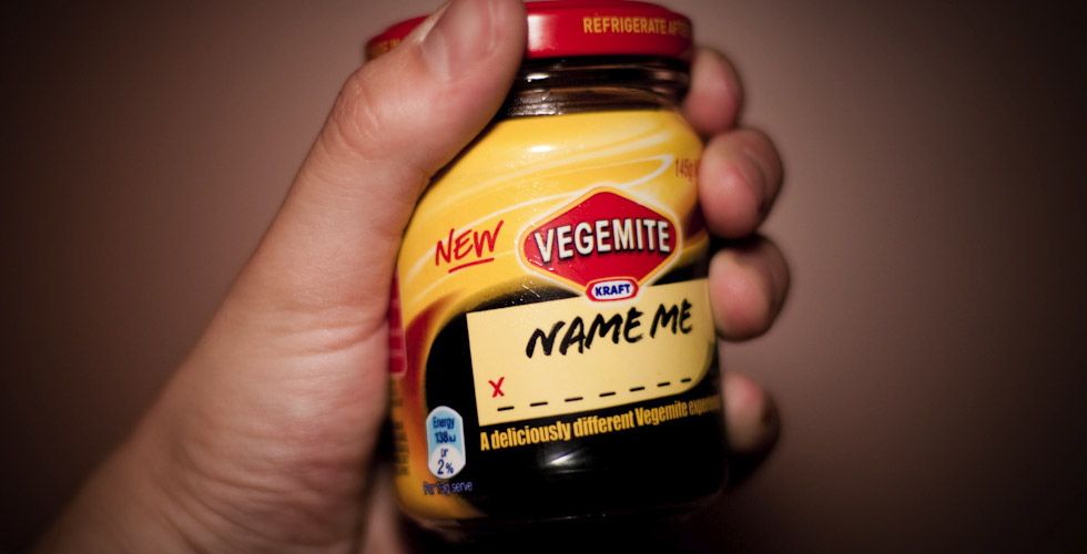 Vegemite "Name Me" (Photo: mattbraga, Flickr)