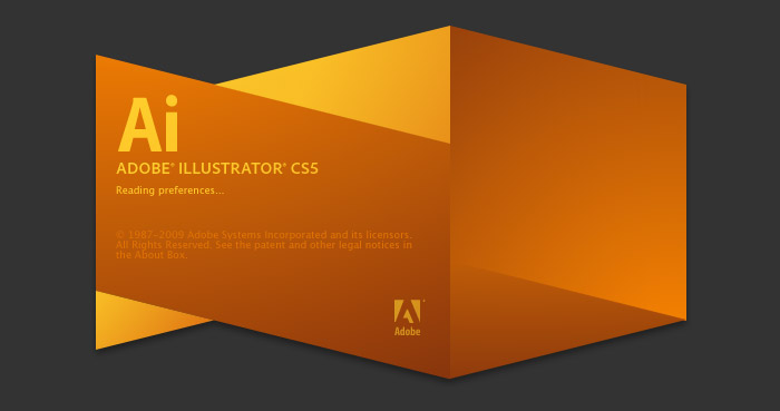 Final splash screen for Adobe Illustrator CS5