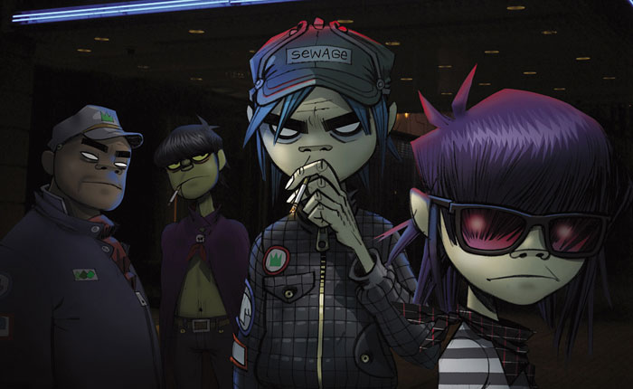 Virtual band Gorillaz is composed of four animated characters
