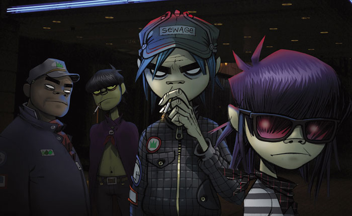 Virtual band Gorillaz is composed of four animated characters Virtual band Gorillaz is composed of four animated characters