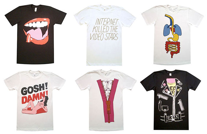 T-shirts from Justice’s D.A.N.C.E. music video