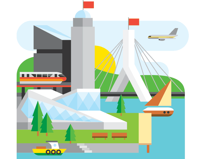 ‘The Perfect City’ cover illustration for Monocle issue 25 ‘The Perfect City’ cover illustration for Monocle issue 25