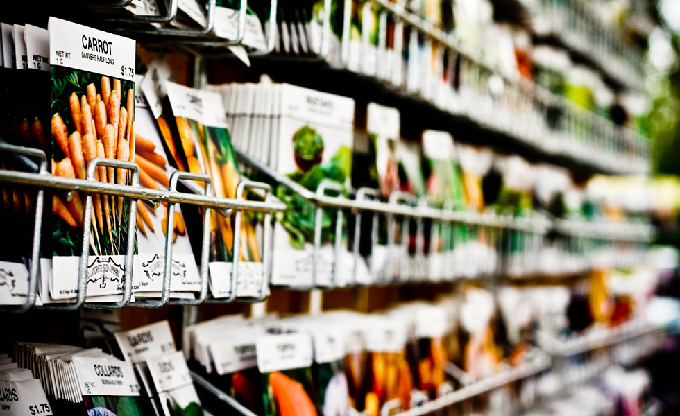 Typical garden seed packets: stripped of visual charm, accompanied by bland typography (Photo: ircam, Flickr) Typical garden seed packets: stripped of visual charm, accompanied by bland typography (Photo: ircam, Flickr)