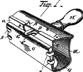 Patent for the 1880 Star safety razor (Source: razorandbrush.com)