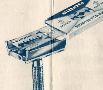 Gillette stainless steel blades, 1965 (Source: mr-razor.com)