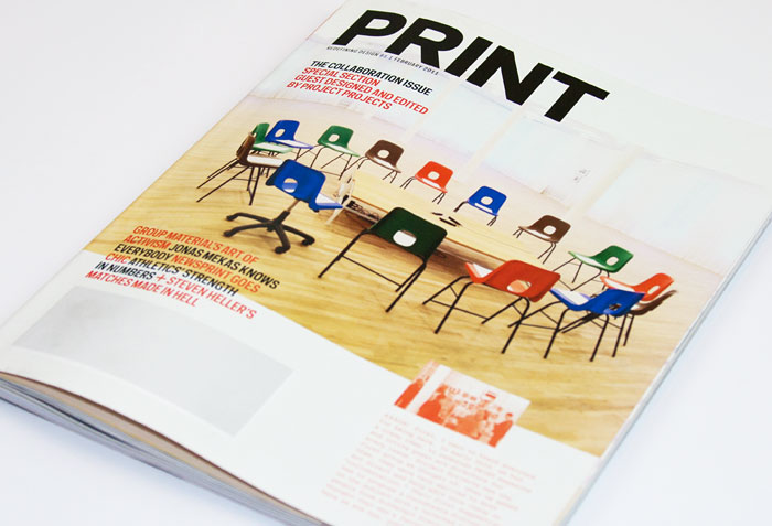 The February 2011 cover of Print magazine