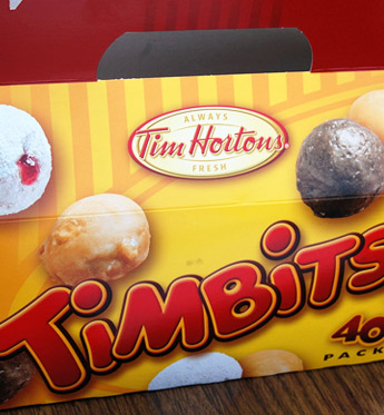 A box of Timbits. Photo by mhaithaca, on Flickr. A box of Timbits. Photo by mhaithaca, on Flickr.