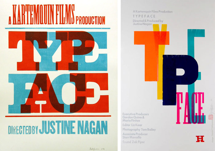 Film posters designed by Nick Sherman (left), and Dennis Ichiyama